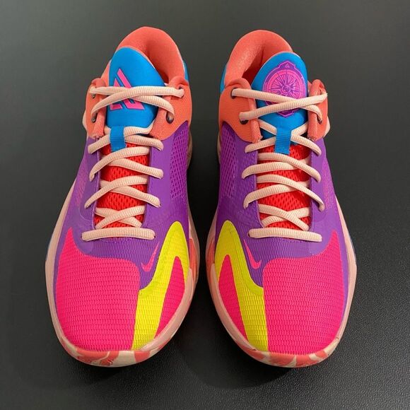 Nike Zoom Freak 4 Barrier Reef Basketball Sneakers Shoes DQ3824-500 - Picture 5 of 13